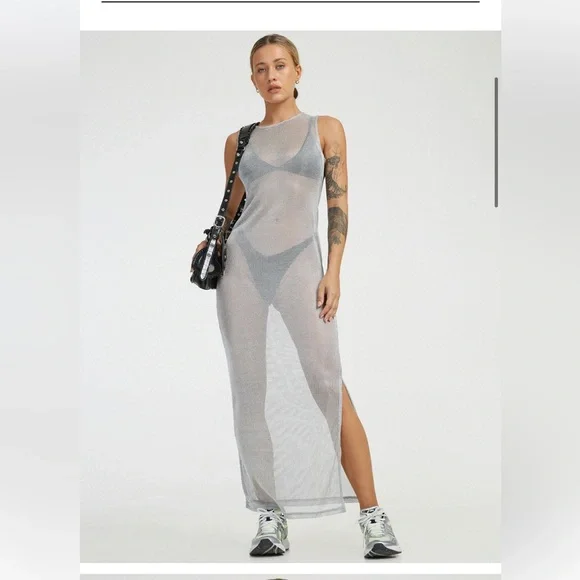 Dresses | Motel Rocks Silver Chain Dress | Poshmark